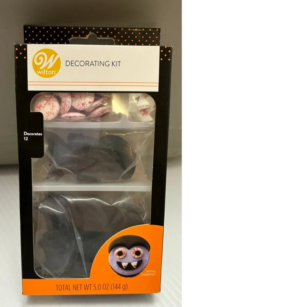 Wilton Halloween Vampire 72 Pc Icing 12 Cupcake Decorations Baking Dracula